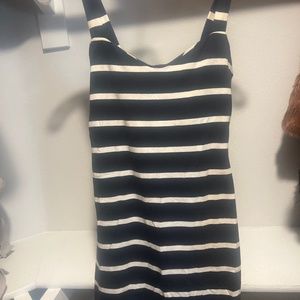 Black & white stripe dress